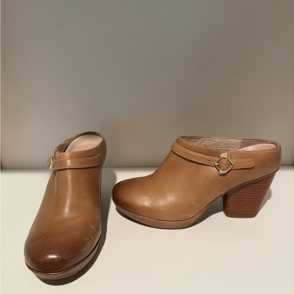 Dansko Brown Leather Women's Mules